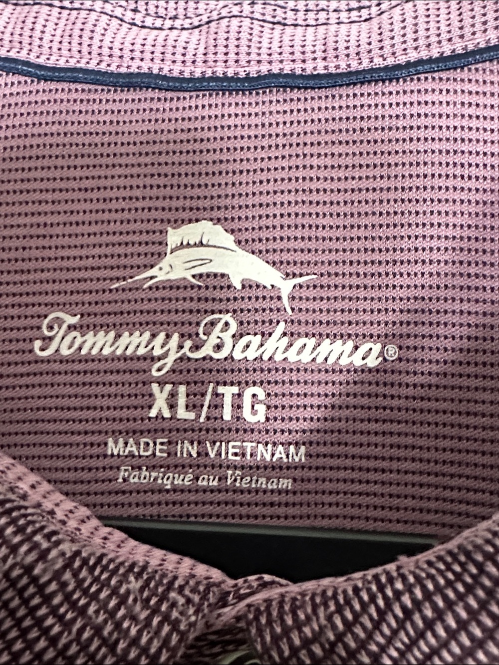 Tommy Bahama Men's Long Sleeve Polo Shirt size XL Mauve Purple - Picture 4 of 16